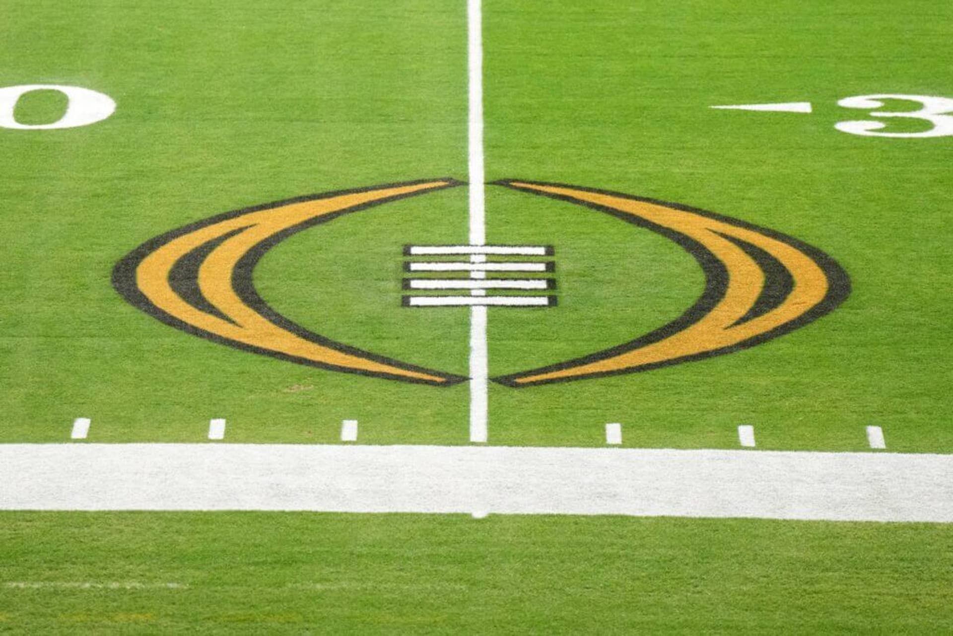 The College Football Playoff logo.