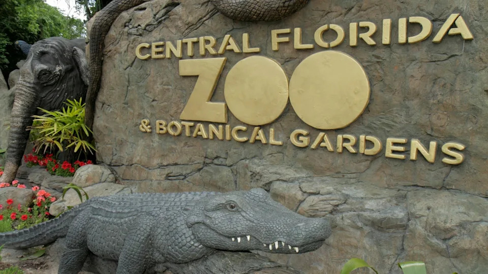 <div>Central Florida Zoo and Botanical Gardens entrance sign. (Photo by: Jeffrey Greenberg/Universal Images Group via Getty Images)</div>