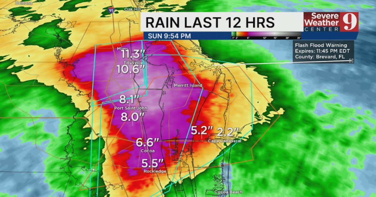 Urgent weather warnings issued for areas of Central Florida – WFTV