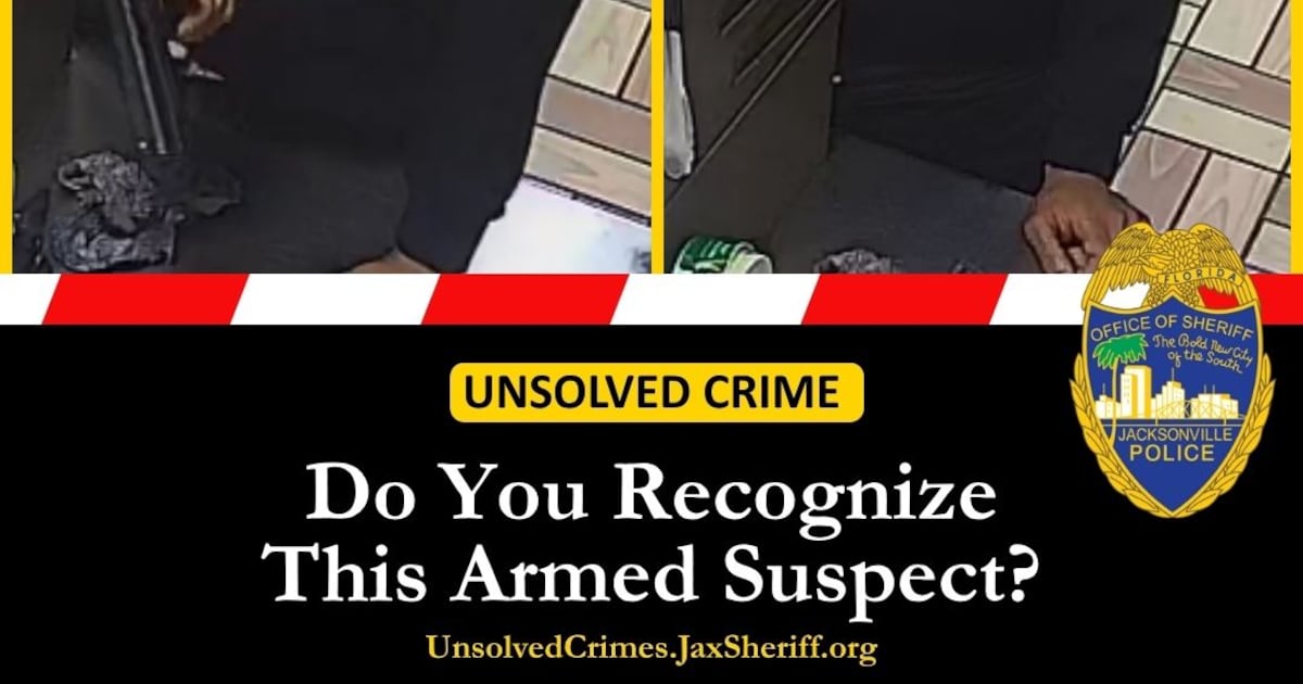 Jacksonville police want to know if you recognize this armed suspect – 104.5 WOKV