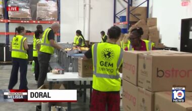 Volunteers in Doral prepare disaster relief supplies for Jamaica ahead of Hurricane Melissa’s hit