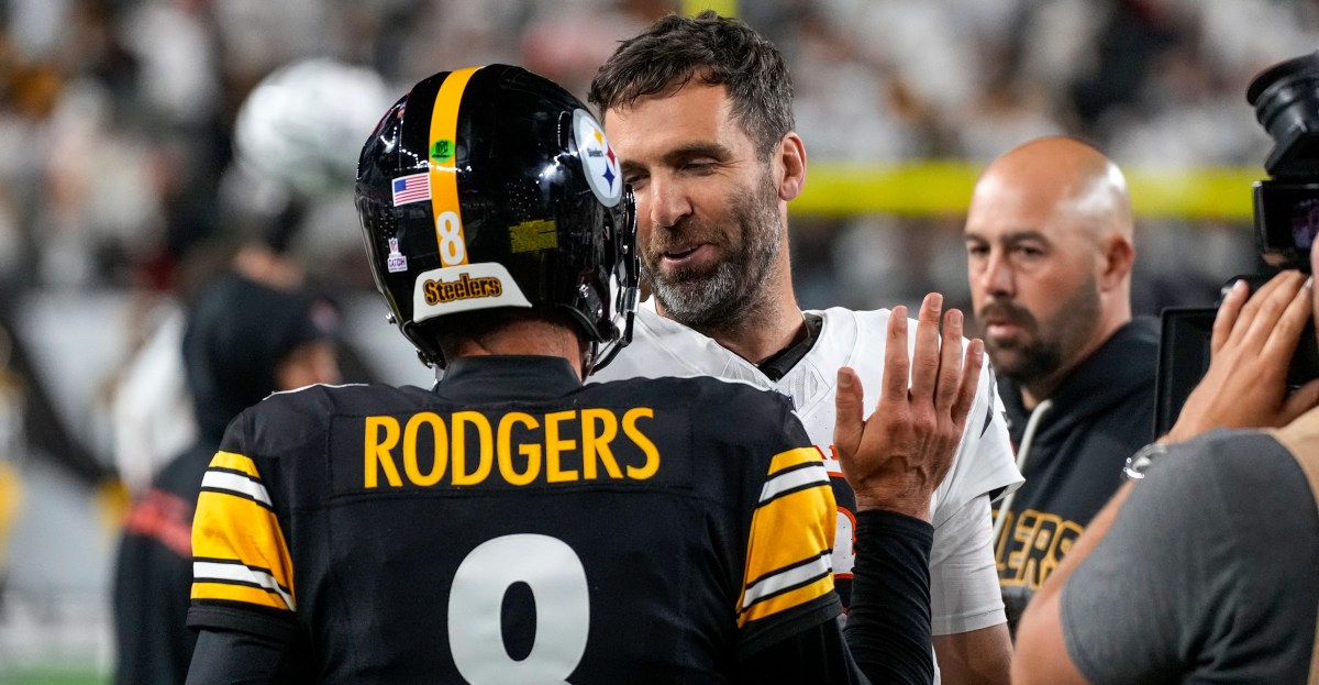 Watch: Orlando Brown Jr. teaches Joe Flacco the “Who Dey” chant
