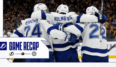 Recap: Lightning 4, Bruins 3