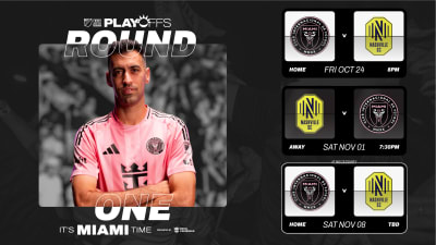 Schedule Announced for Round One of Audi 2025 MLS Cup Playoffs Between Inter Miami CF and Nashville SC