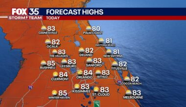 Orlando weather: Sunny skies to start to the weekend before storm chances return