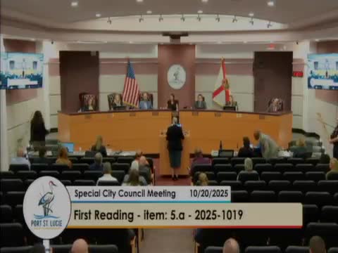 Port St. Lucie council approves first reading of stadium operating agreement for Walton and U.S. 1 site