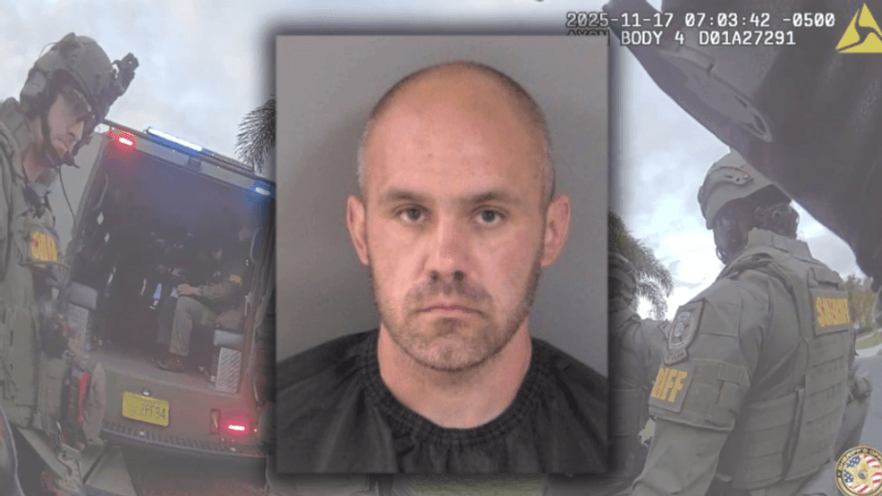 In early November, the Indian River County Sheriff's Office (IRCSO) arrested 35-year-old Brandon Harnois after he was accused firing rounds into a campground, which led to a SWAT bust at his home where deputies found guns, snakes and a backyard "shooting gallery". (IRCSO){ }