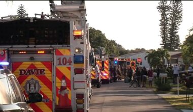 1 dead after mobile home in Davie goes up in flames – NBC 6 South Florida