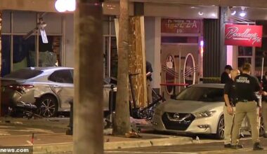 Silas Sampson, 22, of Dade City, was allegedly driving recklessly and being chased by police when his car slammed into Bradley's bar on 7th Avenue, hitting more than a dozen people on the patio