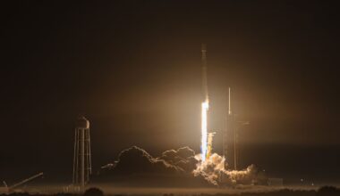 SpaceX's launch of 29 Starlink satellites is the 100th launch for this year. The Starlink 6-78 mission happened Thursday night, Nov. 20, 2025. (SpaceX)