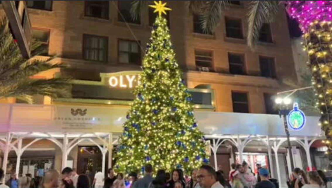 Miami Downtown Development Authority kicks off holiday season with Christmas tree lighting - WSVN 7News | Miami News, Weather, Sports