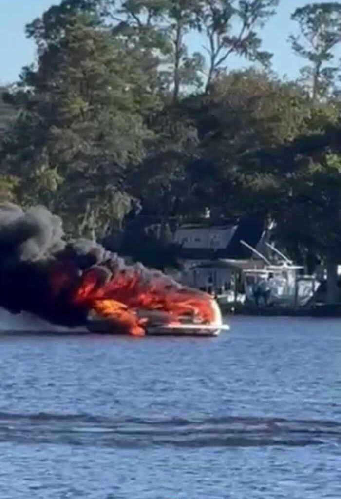 JFRD works to put out boat fire in Ortega River; no injuries reported
