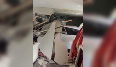 Car crashes into Mayport Road apartment, narrowly missing sleeping child