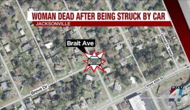 Woman dies after being struck by car backing out of driveway, driver says he didn’t know she was there: JSO
