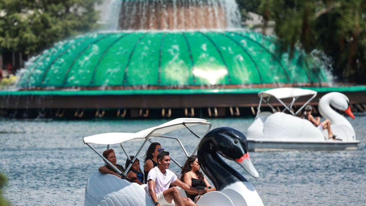 Orlando celebrates 100 years of Swan Boats on Lake Eola