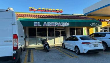 El Arepazo is a Venezuelan institution in Doral, Florida. (Scott Tong/Here & Now)