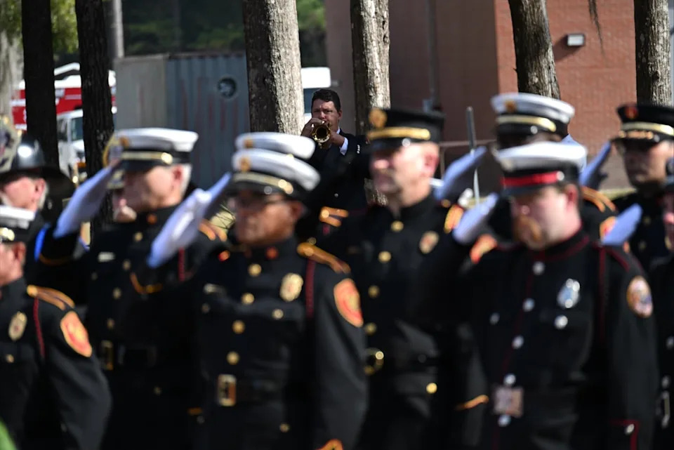 Orlando firefighter Amanda Adams was honored at the Florida Fallen Firefighter Memorial Ceremony on November 21 at the Florida State Fire College in Ocala.
