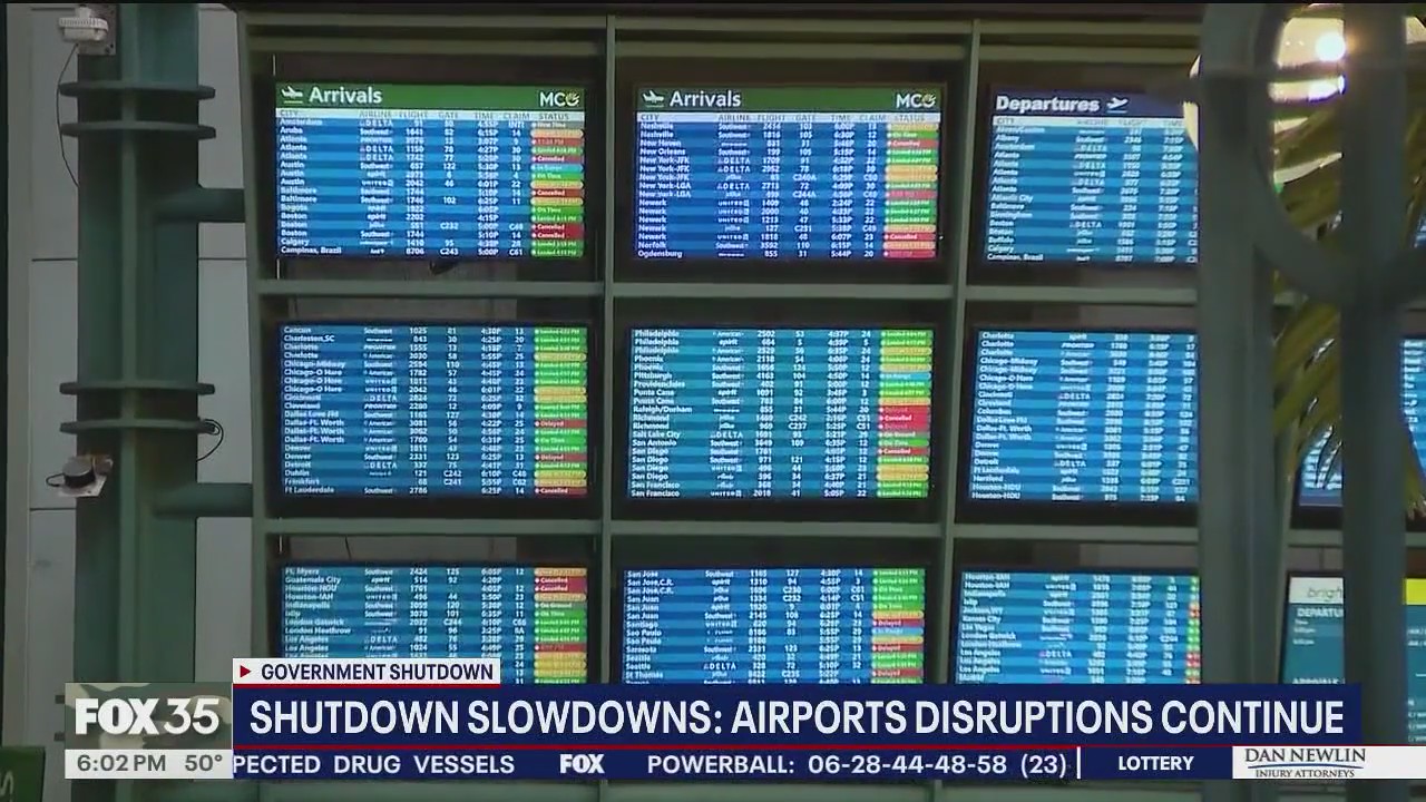 Flight disruptions continue at Orlando airport