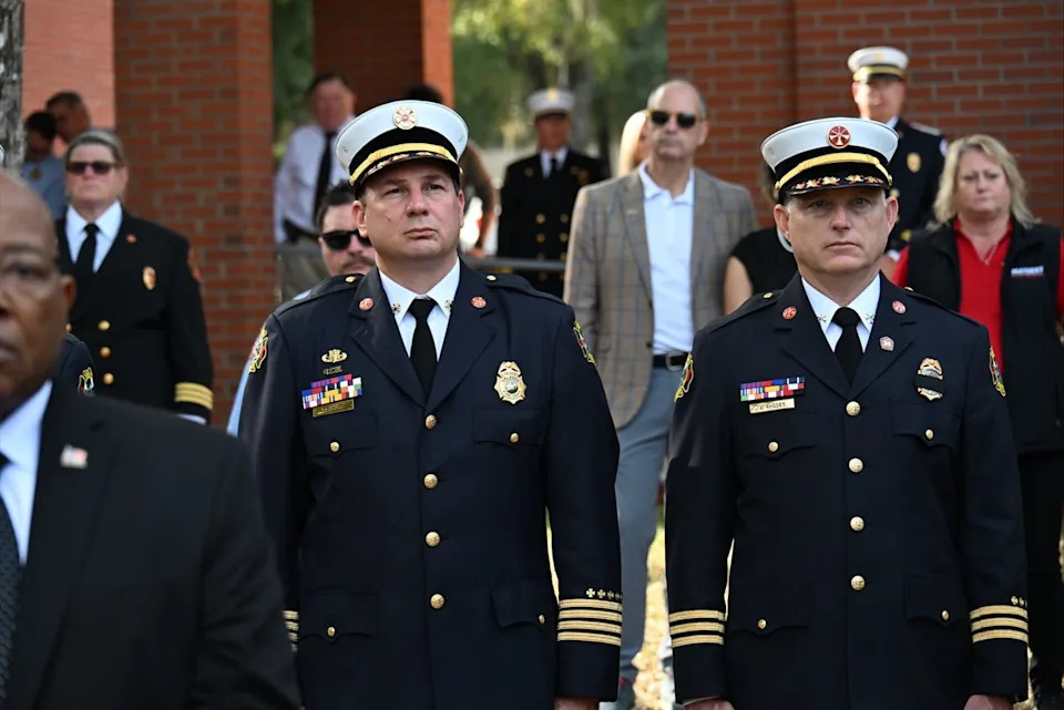 Orlando firefighter Amanda Adams was honored at the Florida Fallen Firefighter Memorial Ceremony on November 21 at the Florida State Fire College in Ocala.