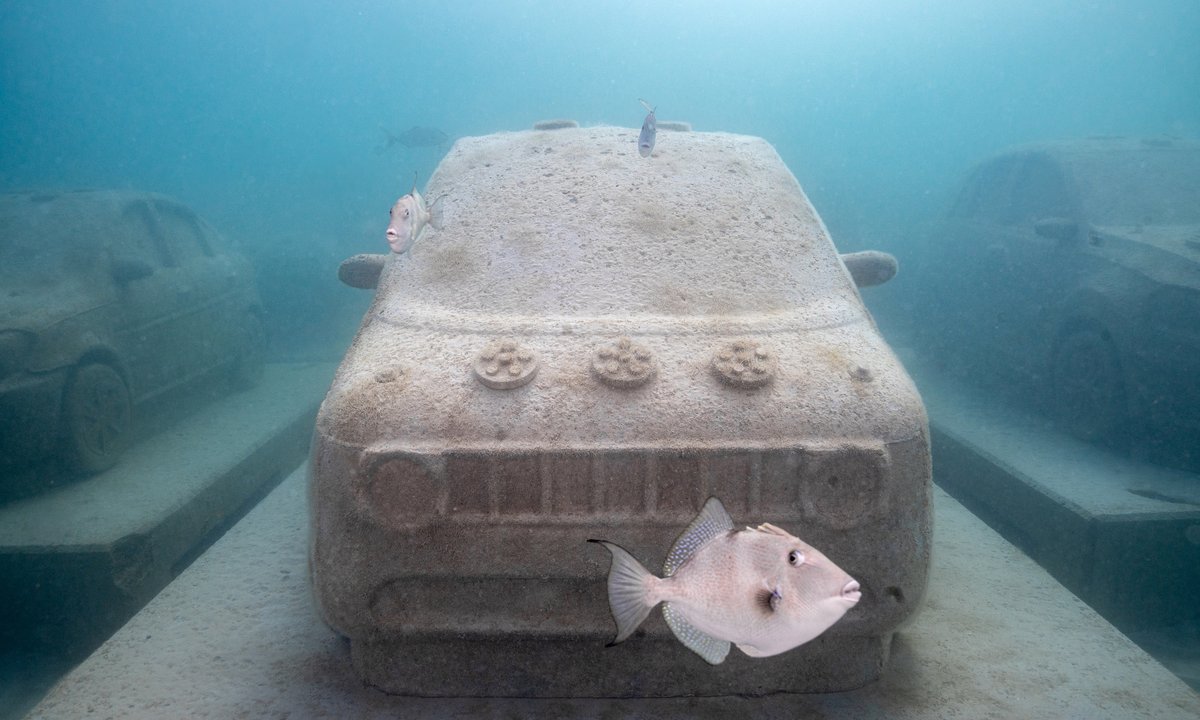 Concrete cars for coral reefs: Miami's underwater eco-sculpture park takes shape - The Art Newspaper