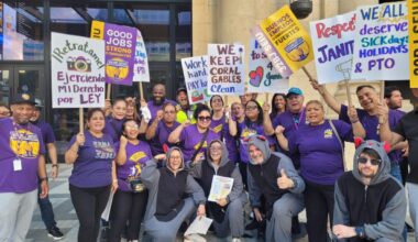 Janitors rally in Coral Gables for better pay and rights