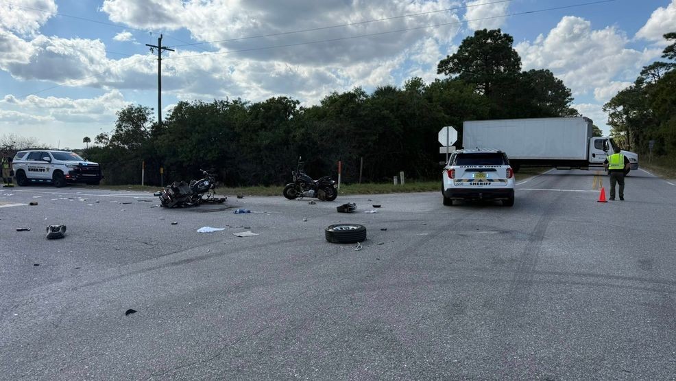 The Martin County Sheriff’s Office (MCSO) reported a fatal crash involving a motorcycle and a truck at the intersection of Allapattah Road and Warfield Boulevard. Emergency crews, including Martin County Fire Rescue, deputies, and traffic investigators, are on scene, and the area remains heavily impacted. (MCSO) 