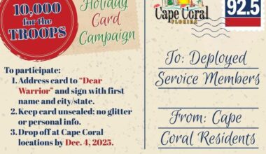 Cape Coral joins 10,000 for the Troops card drive | GB Daily