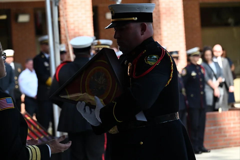Orlando firefighter Amanda Adams was honored at the Florida Fallen Firefighter Memorial Ceremony on November 21 at the Florida State Fire College in Ocala.