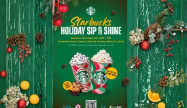 Starbucks Miami Central Station Brings the Holiday Cheer with “Sip & Shine” Community Event