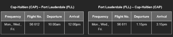 Sunrise Airways Launches New Flights to Fort Lauderdale