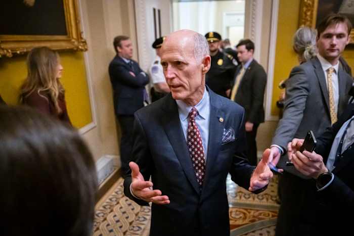 Florida Sen. Rick Scott says his home was targeted in an attempted swatting incident