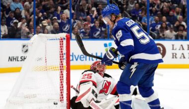 Jake Guentzel gets eighth career hat trick as Tampa Bay Lightning beat New Jersey Devils