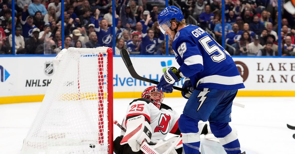 Jake Guentzel gets eighth career hat trick as Tampa Bay Lightning beat New Jersey Devils