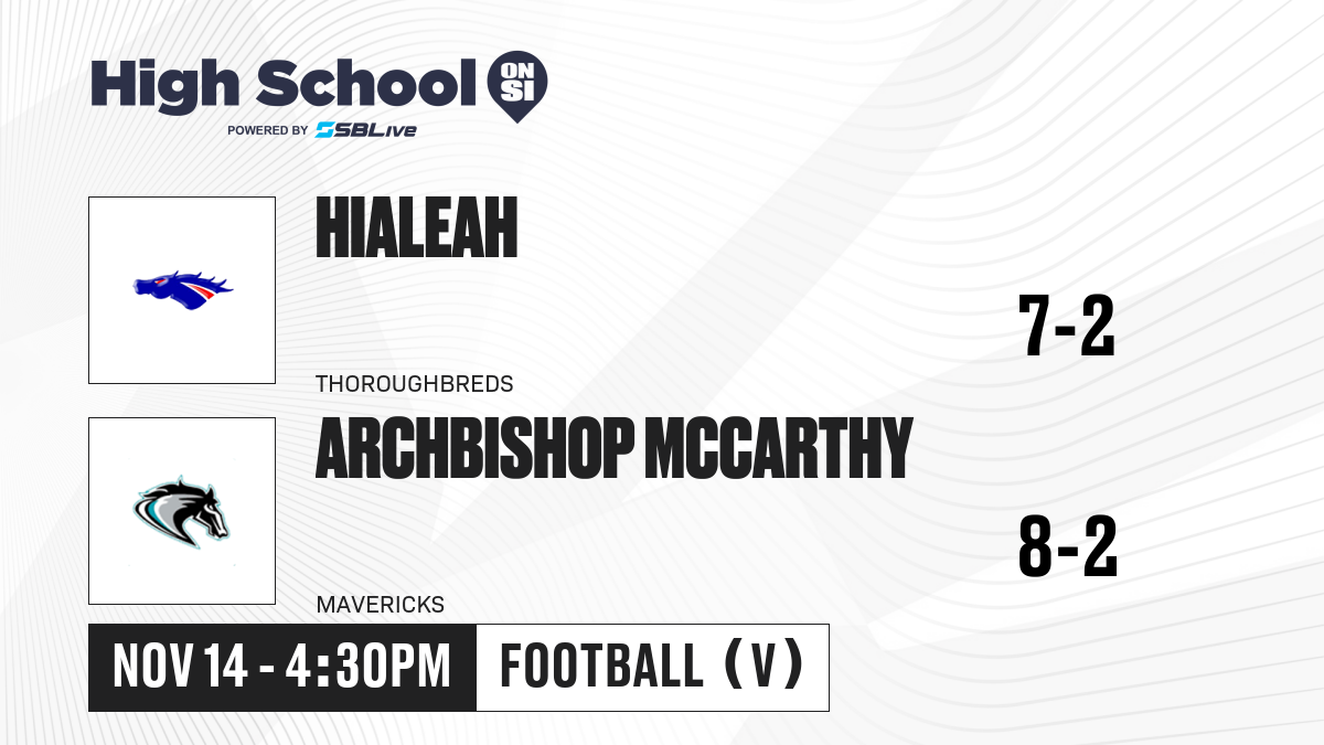 Preview - Hialeah vs Archbishop McCarthy Football - Nov 14, 2025