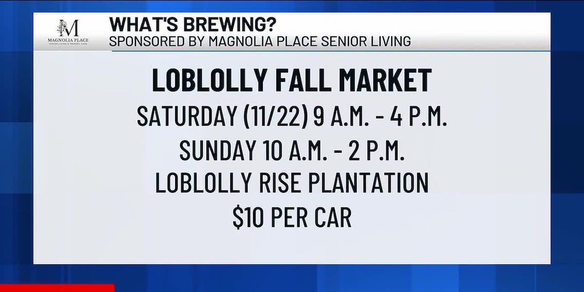 What's Brewing: Loblolly Fall Market
