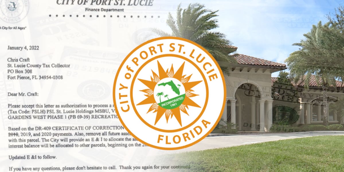 City contractor’s error causes Port St. Lucie neighborhood to nearly lose property