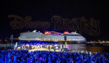 Florida-based Disney Destiny ship christened with drone show