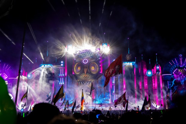The Kinetic Field stage features an owl as its centerpiece,...