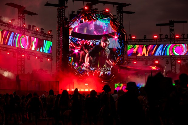 Caspa performs at the Stereo Bloom stage during EDC Orlando...