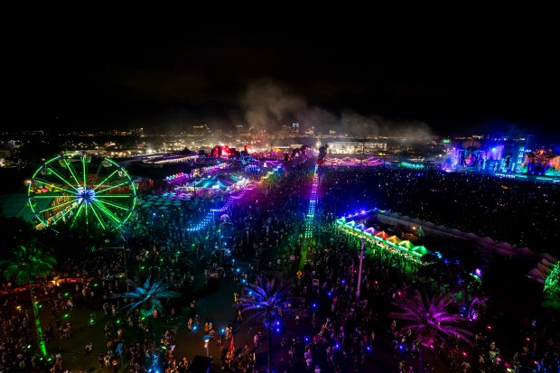 The Orlando skyline can be seen in the background during...