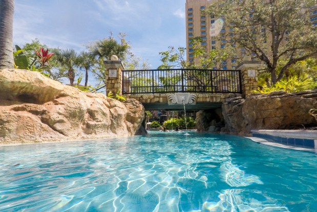 ResortPass offers locals and tourists a chance to explore pools and lazy river at the JW Marriott Orlando Grande Lakes on April 3, 2015. (Patrick Connolly/Orlando Sentinel)