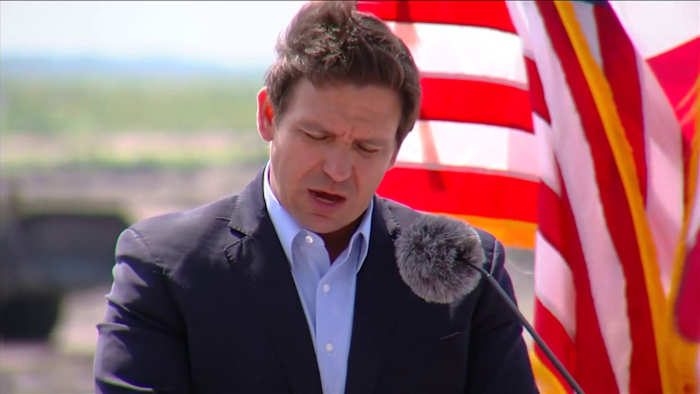 Florida Gov. Ron DeSantis holds news conference in Palm Beach County