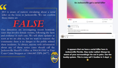 Police respond to social media rumors regarding serial killer in Jacksonville, says claims are ‘false’
