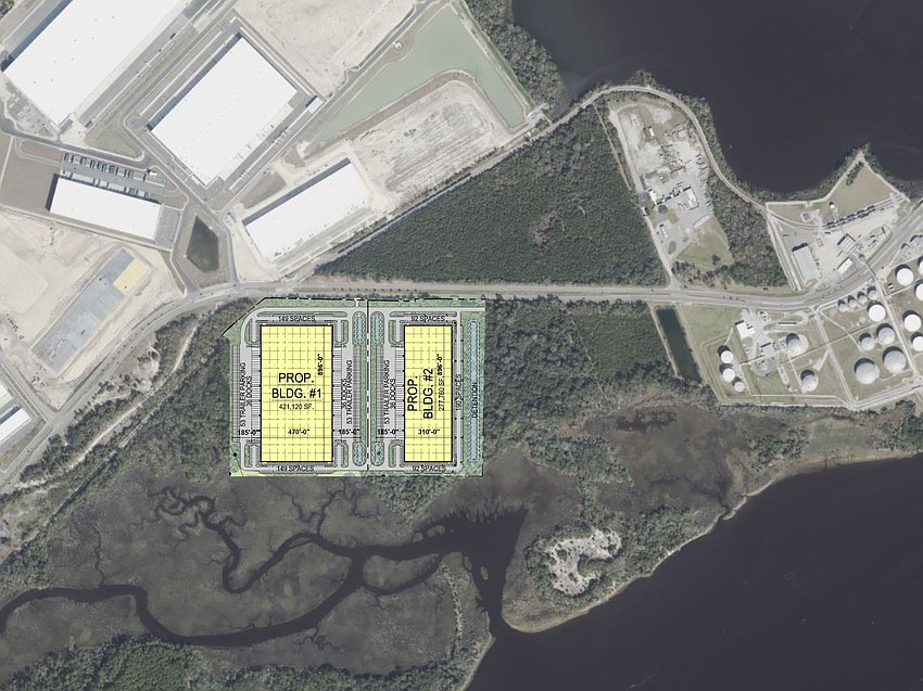 Zoo Parkway Industrial Park at 1632 Zoo Parkway in North Jacksonville is south of the Imeson Park South industrial park. The property was planned for Eagle LNG Partners LLC’s liquefied natural gas site along the St. Johns River.