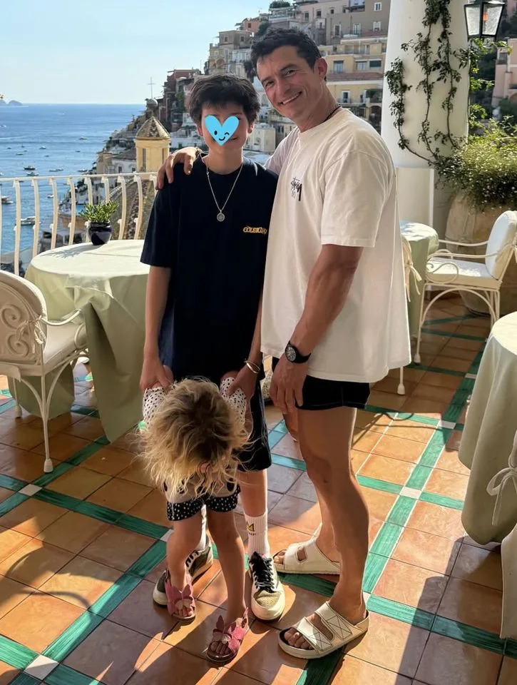 Orlando Bloom/Instagram Orlando Bloom with his family