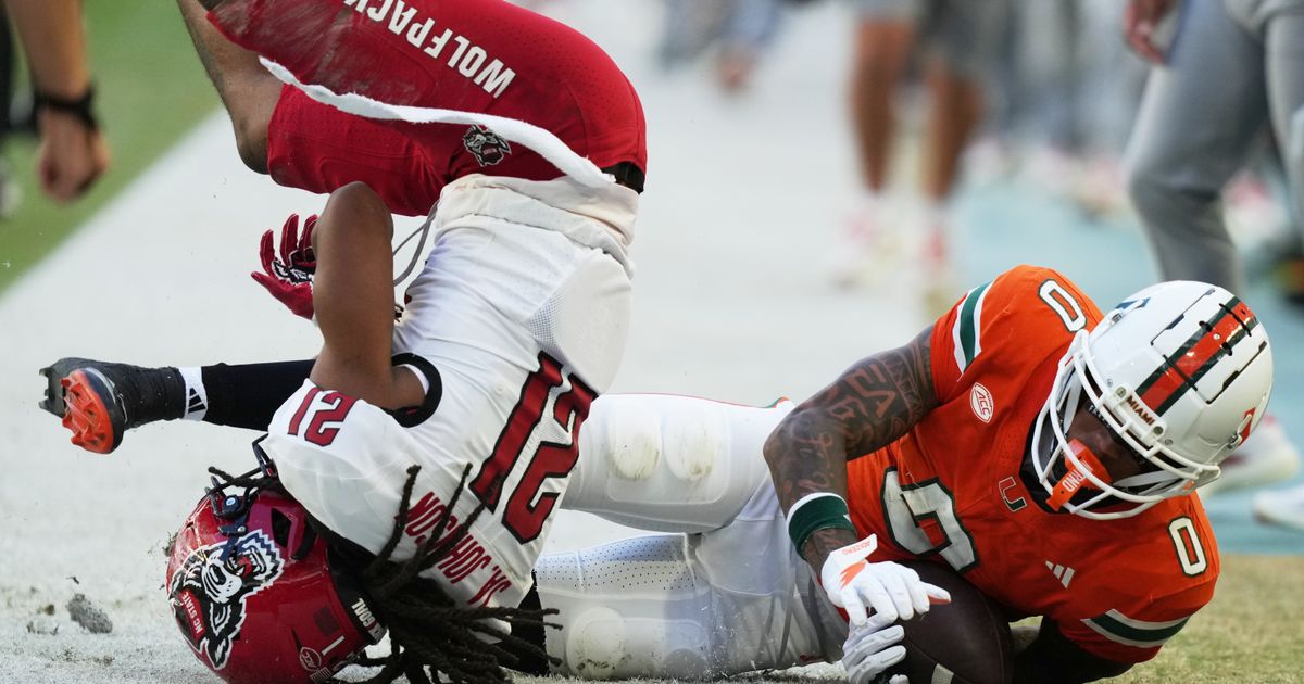 Carson Beck throws 3 TDs, No. 16 Miami rolls to 41-7 win over N.C. State :: WRAL.com