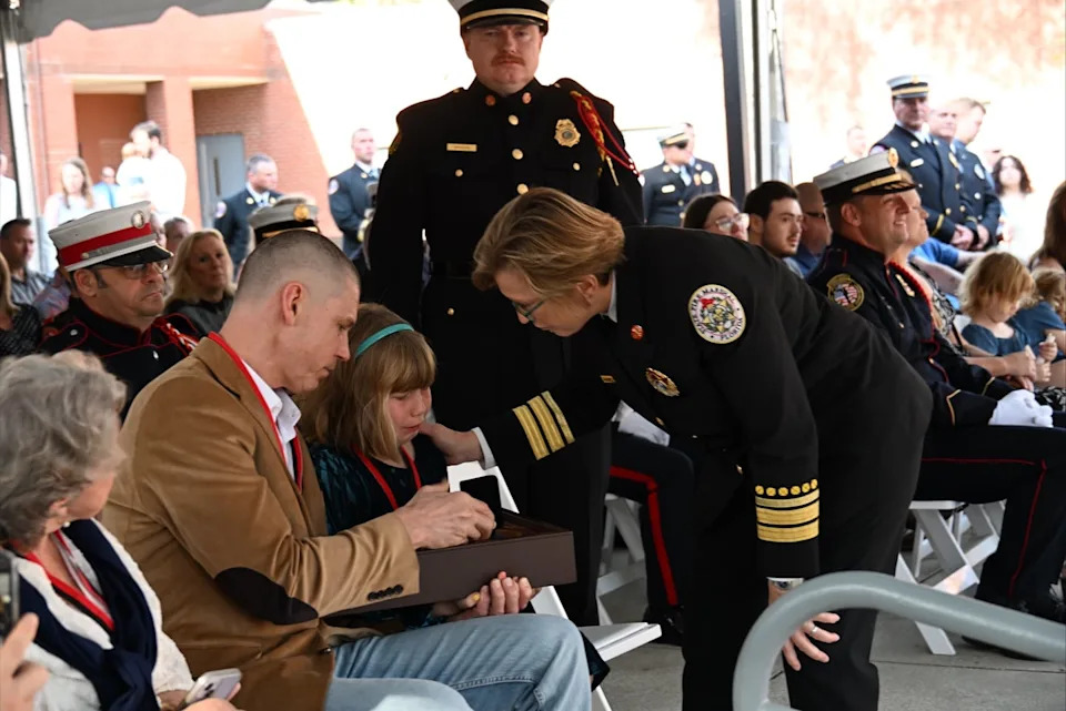 Orlando firefighter Amanda Adams was honored at the Florida Fallen Firefighter Memorial Ceremony on November 21 at the Florida State Fire College in Ocala.