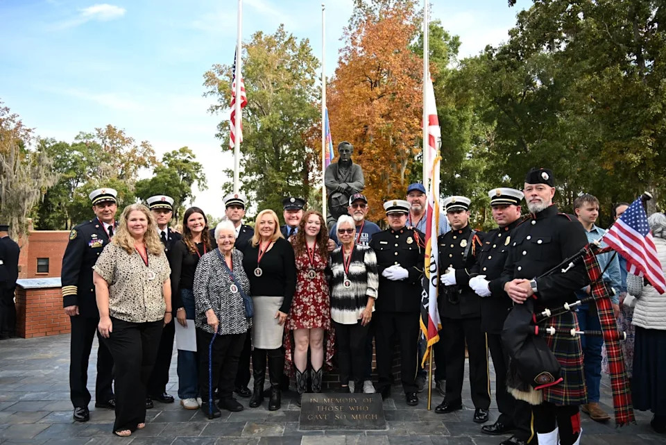 Orlando firefighter Amanda Adams was honored at the Florida Fallen Firefighter Memorial Ceremony on November 21 at the Florida State Fire College in Ocala.
