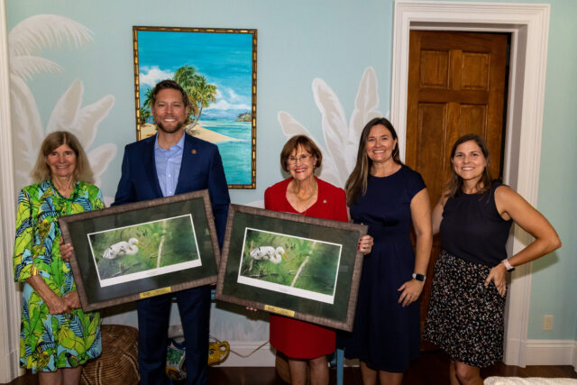 Sen. Gayle Harrell and Rep. John Snyder were honored in Palm Beach with the Florida Wildlife Federation’s 2025 State Parks Champion Award for their work protecting Florida’s state parks from inappropriate development.