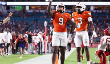 Miami Hurricanes substantial favorites over Florida Gators in Week 4